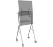 Vision VFM-F10/WH soporte de pie para pantalla plana 139,7 cm (55 pulgadas pulgadas) Soporte de suelo con ruedas para pantalla plana Blanco