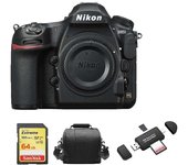 NIKON D850 Cuerpo + Tarjeta SD de 64GB + Bolsa de camara + Lector de tarjetas de memoria