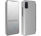 Funda Samsung Galaxy Note 10 Lite Efecto Espejo translúcida F.Soporte - Plata