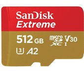 Sandisk Extreme memoria flash 512 GB MicroSDXC Clase 10 UHS-I