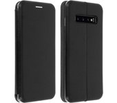 Funda libro billetera ultrafina para Samsung Galaxy S10 - Negro