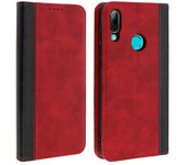 Funda cartera Huawei P Smart 2019 / Honor 10 Lite F. Soporte y Bicolor - Rojo