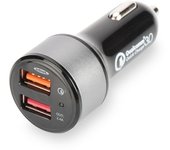 Ednet 84103 cargador de dispositivo móvil Auto Negro, Gris