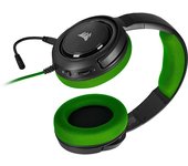 Corsair HS35 Binaural Diadema Negro, Verde