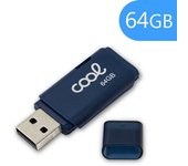Pen Drive USB x64 GB 2.0 COOL Cover Azul
