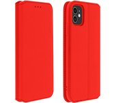 Funda iPhone 11 libro billetera F. Soporte - Rojo
