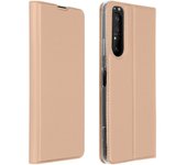 Funda Sony Xperia 1 2 Cartera Cierre y F.Soporte - Oro rosa