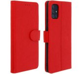 Funda Samsung Galaxy A71 Libro Billetera F. Soporte - Rojo