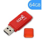 Pen Drive USB x64 GB 2.0 COOL Cover Rojo