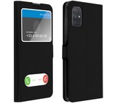 Funda Samsung Galaxy A71 con Ventana Doble - Negro