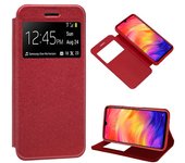 Funda Flip Cover Xiaomi Redmi Note 7 / Note 7 Pro Liso Rojo