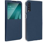 Funda Samsung Galaxy A50 con ventana y F. Soporte - Azul oscuro