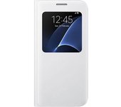 Funda tipo libro para  Galaxy S7 edge, color blanco