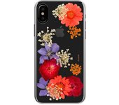 FLAVR Real Flower Amelia funda para teléfono móvil 14,7 cm (5.8 pulgadas pulgadas) Rojo, Transparente, Violeta