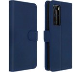 Funda Huawei P40 Pro Libro Billetera F. Soporte - Azul