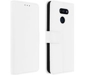 Funda libro cartera con F. Soporte para LG K40s - Blanco