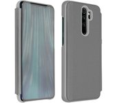 Funda Efecto Espejo Xiaomi Redmi Note 8 Pro translúcida F.Soporte - Plata