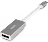 Urban Factory AUD01UF adaptador de cable USB-C DisplayPort Gris, Blanco