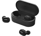 auriculares earbud con micrófono negros