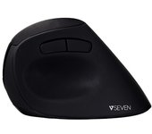 V7 Ratón óptico inalámbrico de diseño ergonómico con 6 botones y ppp ajustables MW500 - Negro