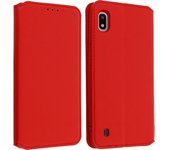 Funda Samsung Galaxy A10 libro billetera F. Soporte - Rojo