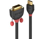 Lindy 36271 adaptador de cable HDMI DVI Negro