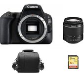 CANON EOS 200D Negro KIT EF-S 18-55mm F3.5-5.6 IS III + 32GB SD tarjeta + Bolsa de camara
