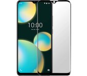 Cristal templado 9H biselado para Wiko View 4 y 4 Lite- Marco negro