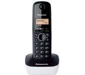 Panasonic KX-TG1611FRW teléfono Teléfono DECT Negro, Blanco Identificador de llamadas
