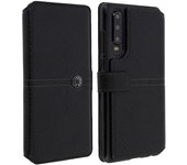 Funda Huawei P30 cartera efecto grano - Negro
