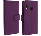 Funda libro cartera con F. Soporte para Samsung Galaxy A20e - Violeta