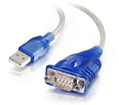C2G Cable adaptador USB a serie DB9 de 0,45 m
