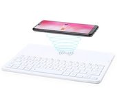 Teclado Bluetooth con Cargador Inalámbrico Qi Blanco 146129