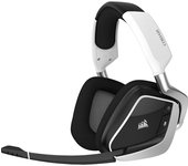 Corsair VOID RGB ELITE Wireless auricular con micrófono Diadema Binaural Negro, Blanco