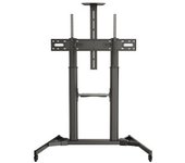 Fonestar STS-42106N soporte de pie para pantalla plana 2,54 m (100 pulgadas pulgadas) Soporte de suelo con ruedas para pantalla plana Negro