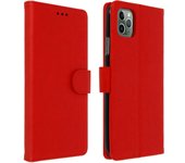 Funda iPhone 11 Pro Libro Billetera F. Soporte - Rojo