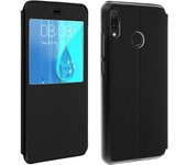 Funda Huawei Y9 2019 con ventana y F. Soporte - Negro
