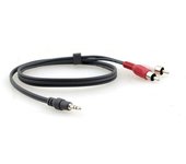 Kramer Electronics C-A35M/2RAM-35 cable de audio 10,7 m 3,5mm 2 x RCA Negro
