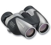 Olympus 10-30x25 Zoom PC I binocular Porro Negro, Plata