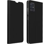 Funda Samsung Galaxy A51 Cartera cierre magnético y F.Soporte - Negro