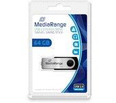MediaRange 64GB USB 2.0 unidad flash USB USB Type-A / Micro-USB Negro, Plata