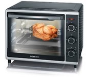 Severin TO 2056 Horno eléctrico 30 L 1600 W Negro, Acero inoxidable