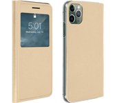 Funda Protectora iPhone 11 Pro Max con Gran Ventana - Oro