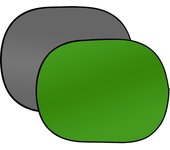 Fondo plegable de tama?o 180x240 cm negro/verde BR-3