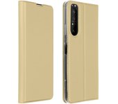 Funda Sony Xperia 1 2 Cartera Cierre y F.Soporte - Dorado
