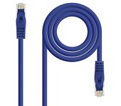 Nanocable Cable de red latiguillo RJ45 LSZH Cat.6A UTP AWG24, Azul, 1.0m