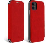Funda iPhone 11 de Piel Monedero con Soporte - Rojo