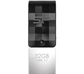 Silicon Power Mobile C31 unidad flash USB 32 GB USB Type-A / USB Type-C 3.0 (3.1 Gen 1) Negro, Plata