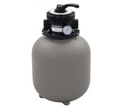 vidaXL Filtro De Arena De Piscina Válvula De 4 Posiciones Gris 350 Mm
