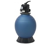 vidaXL Filtro De Arena De Piscina Válvula De 6 Posiciones Azul 460 Mm